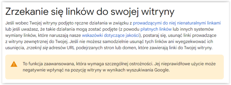 Disavow Tool – czy działa? Jak zrzec się linków w Google
